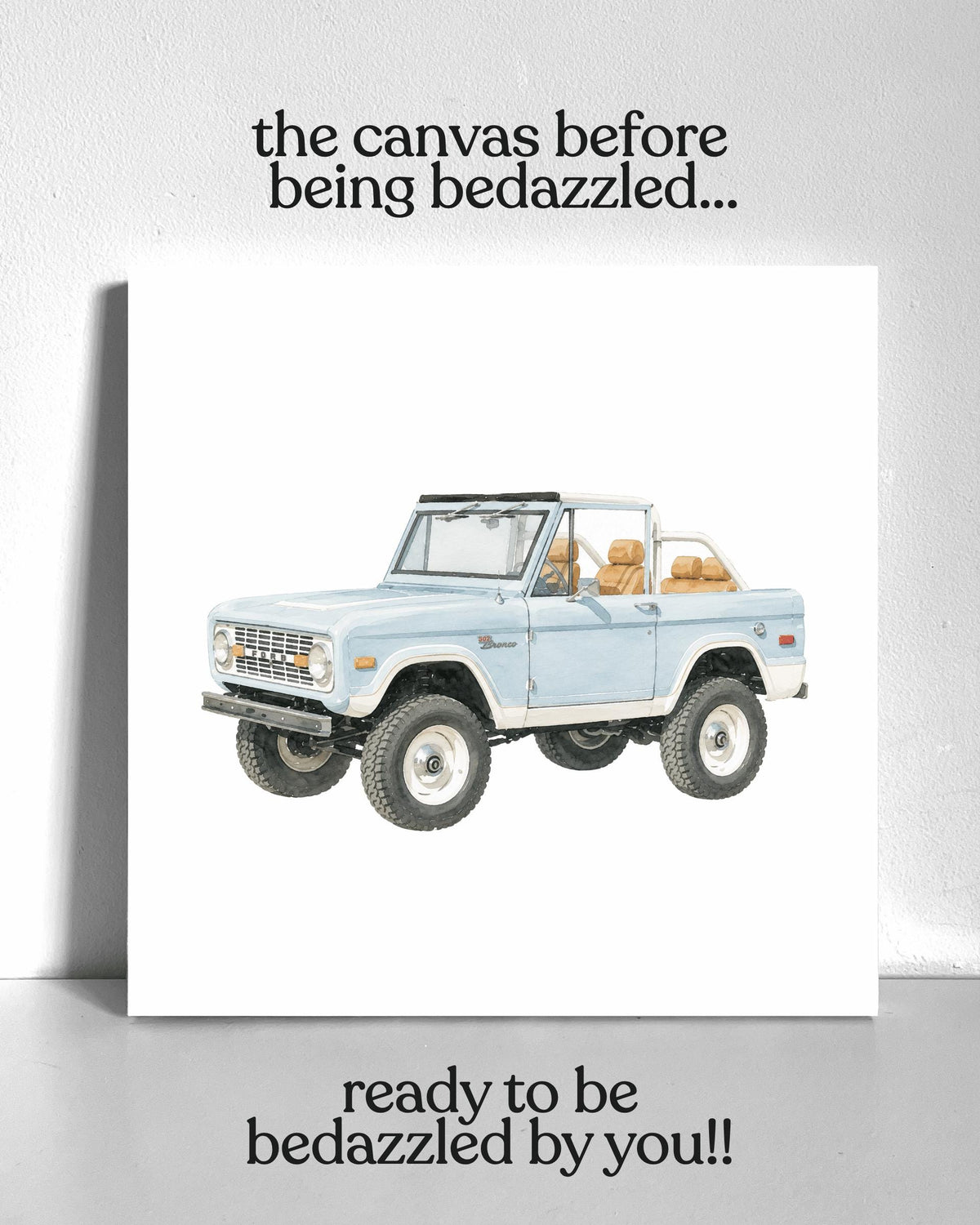 Bronco Bedazzle Canvas Kit