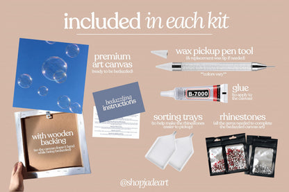 Bubbles Bedazzle Canvas Kit