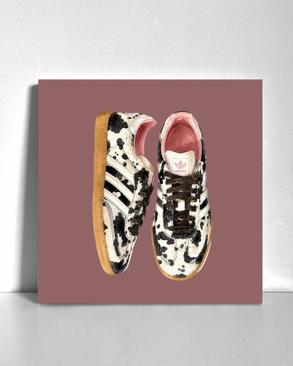 Cow Sneakers Bedazzle Canvas Kit