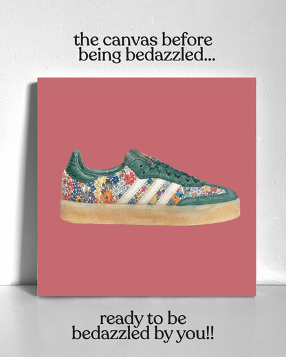 Flower Sneaker Bedazzle Canvas Kit