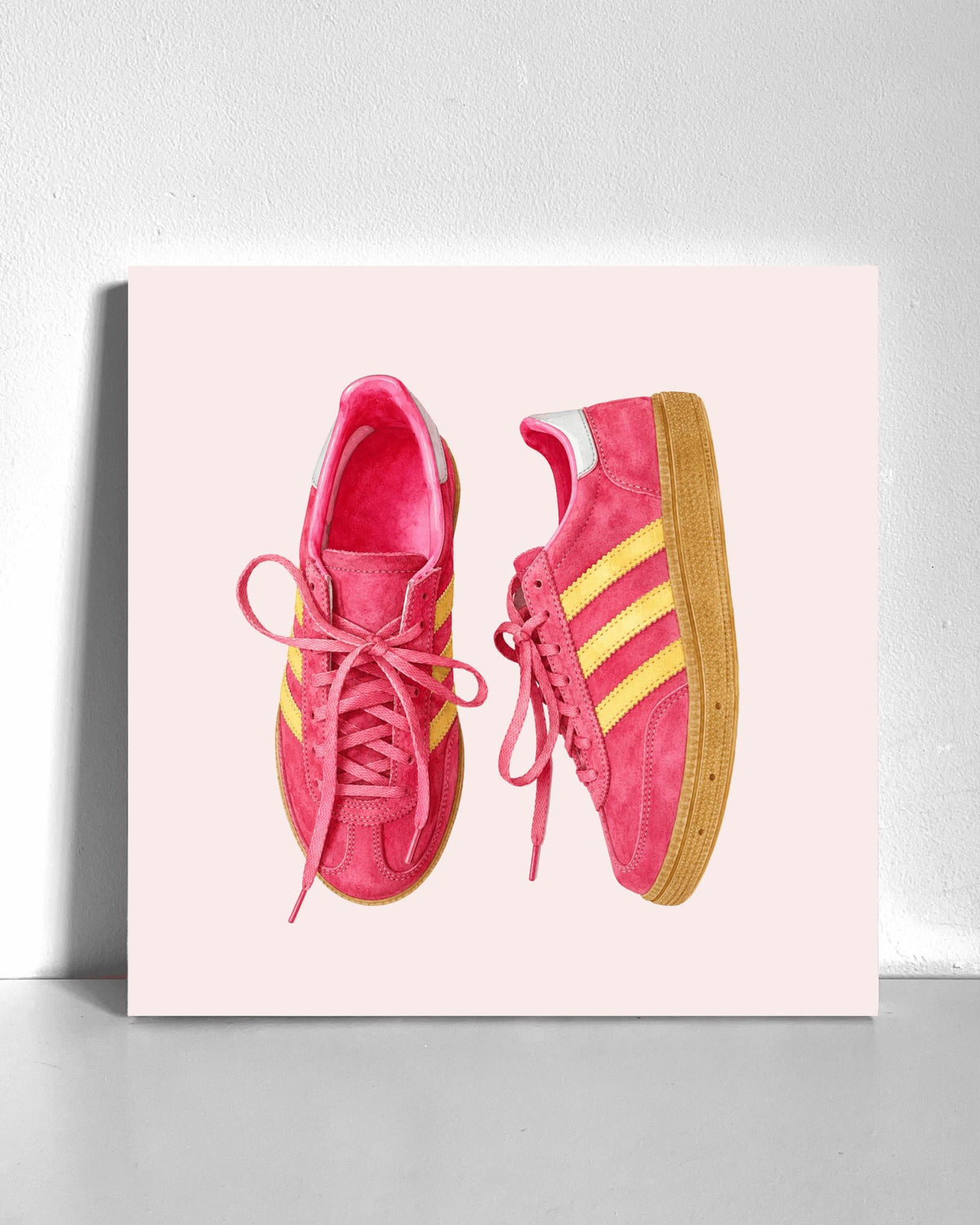 Pink Sneakers Bedazzle Canvas Kit