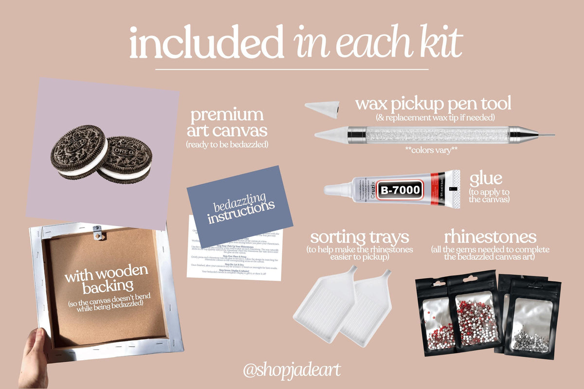 Cookies Bedazzle Canvas Kit