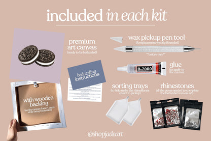 Cookies Bedazzle Canvas Kit