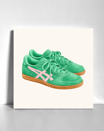 Green Sneakers Bedazzle Canvas Kit