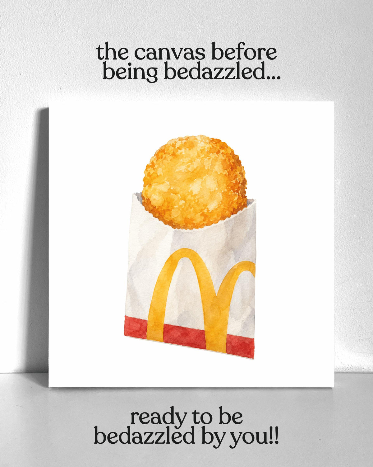 Hash Brown Bedazzle Canvas Kit