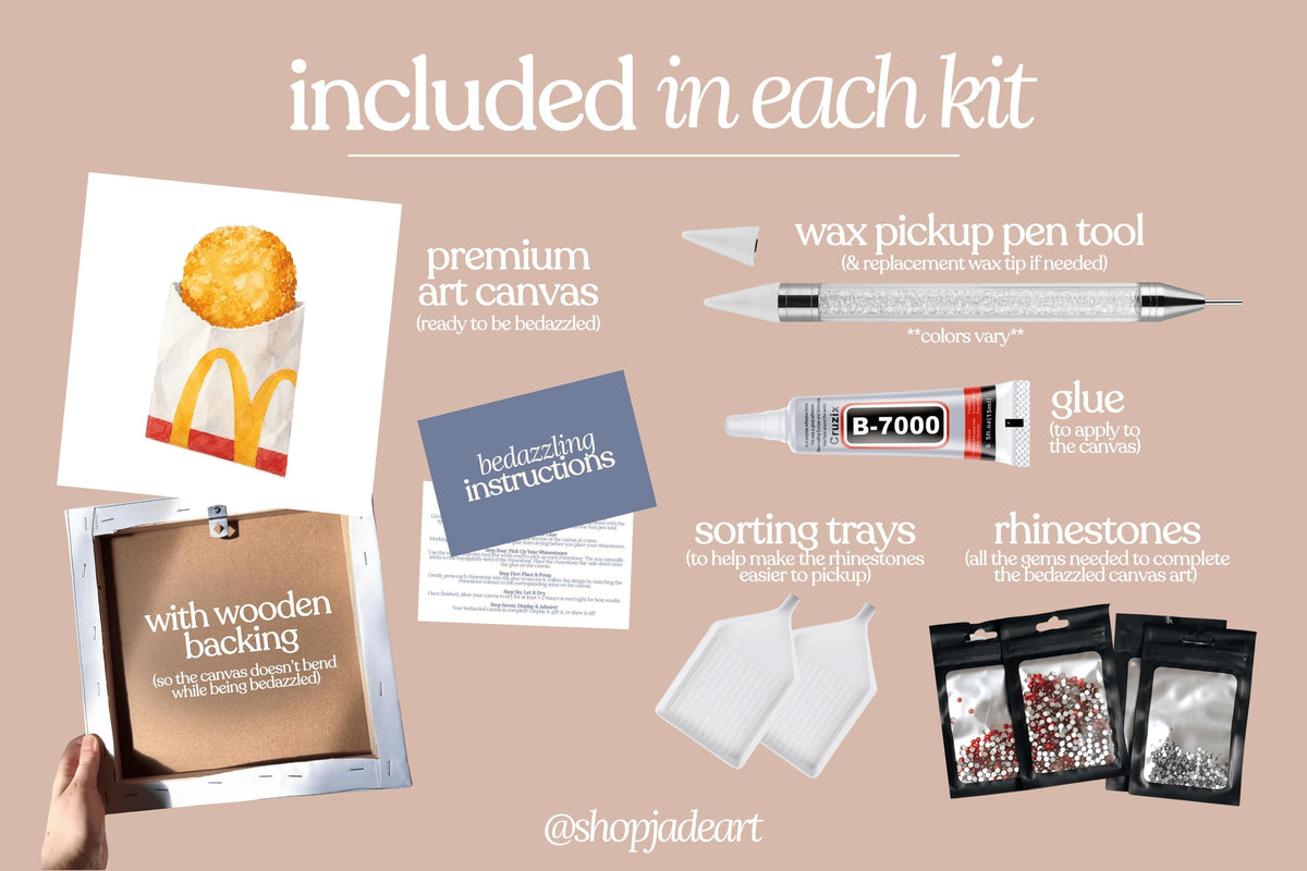 Hash Brown Bedazzle Canvas Kit