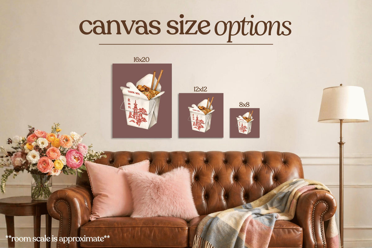 Chinese Food Takeout Bedazzle Canvas Kit