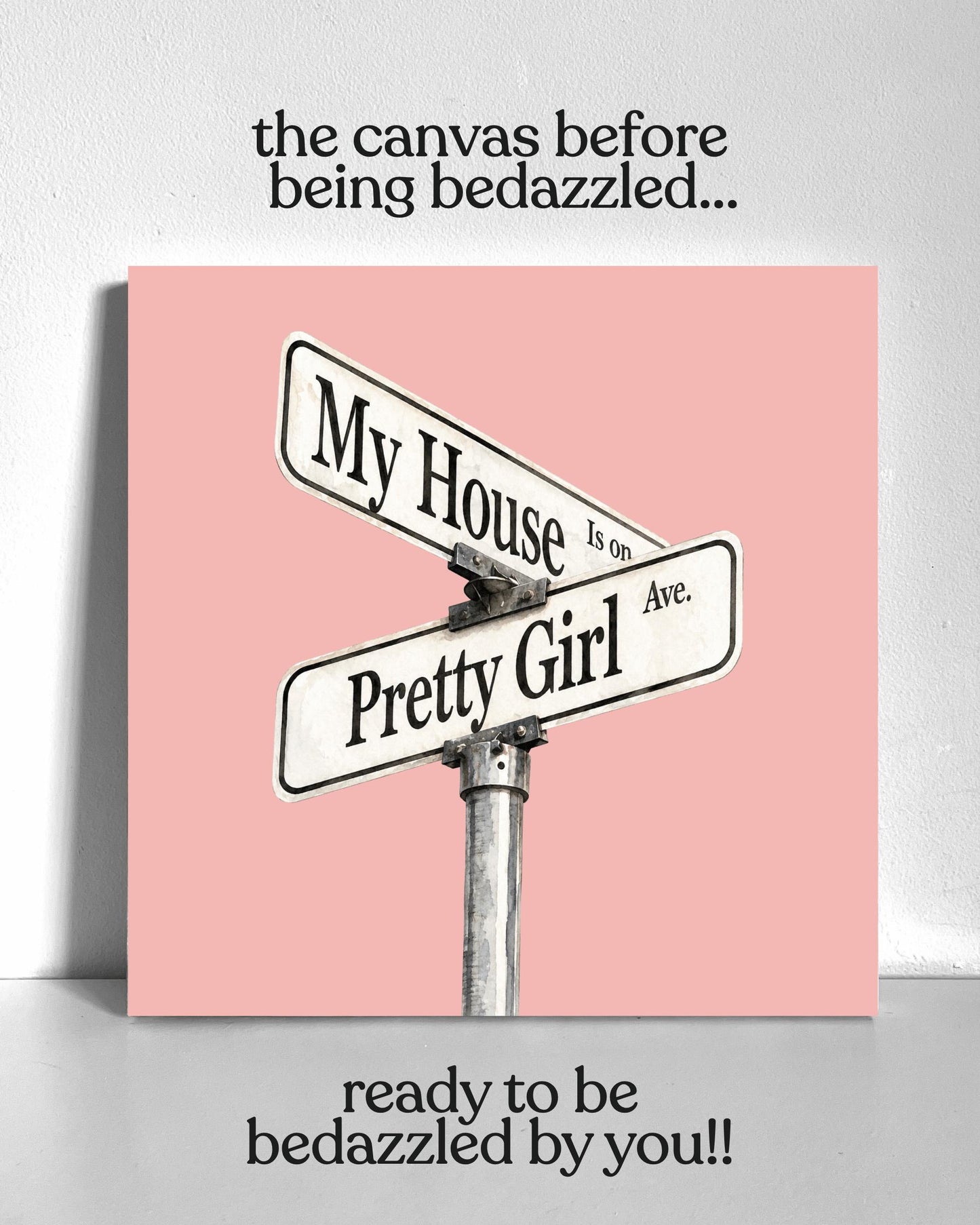Pretty Girl Avenue Bedazzle Canvas Kit
