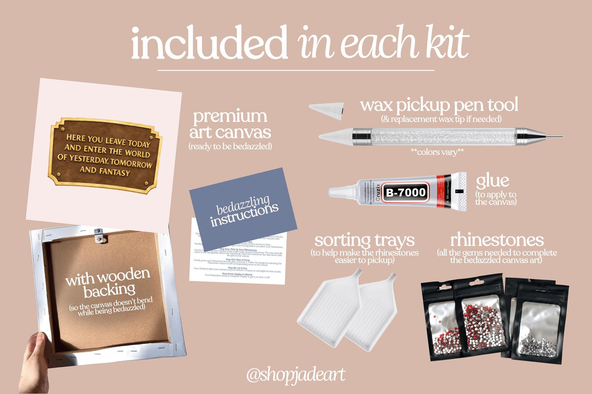 Park Sign Bedazzle Canvas Kit
