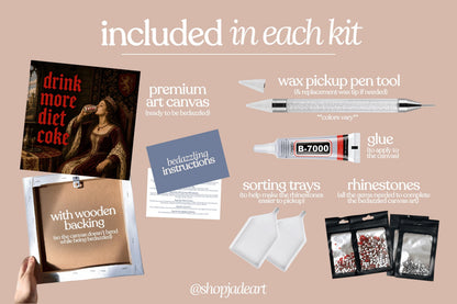 Medieval Diet Cola Bedazzle Canvas Kit