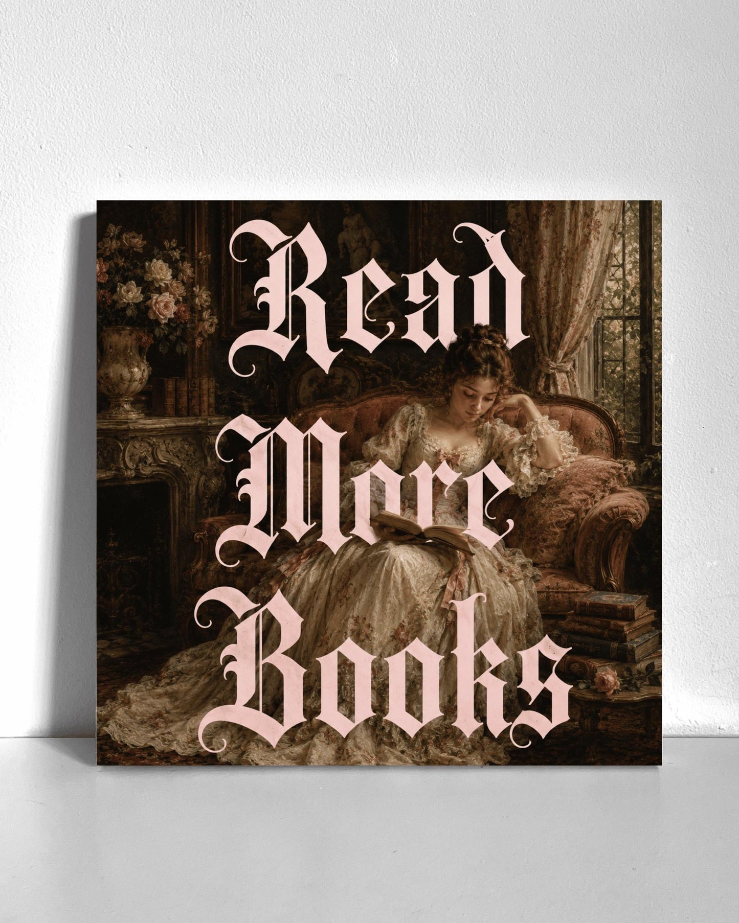 Medieval Pink Books Bedazzle Canvas Kit