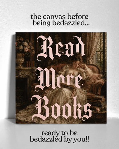 Medieval Pink Books Bedazzle Canvas Kit