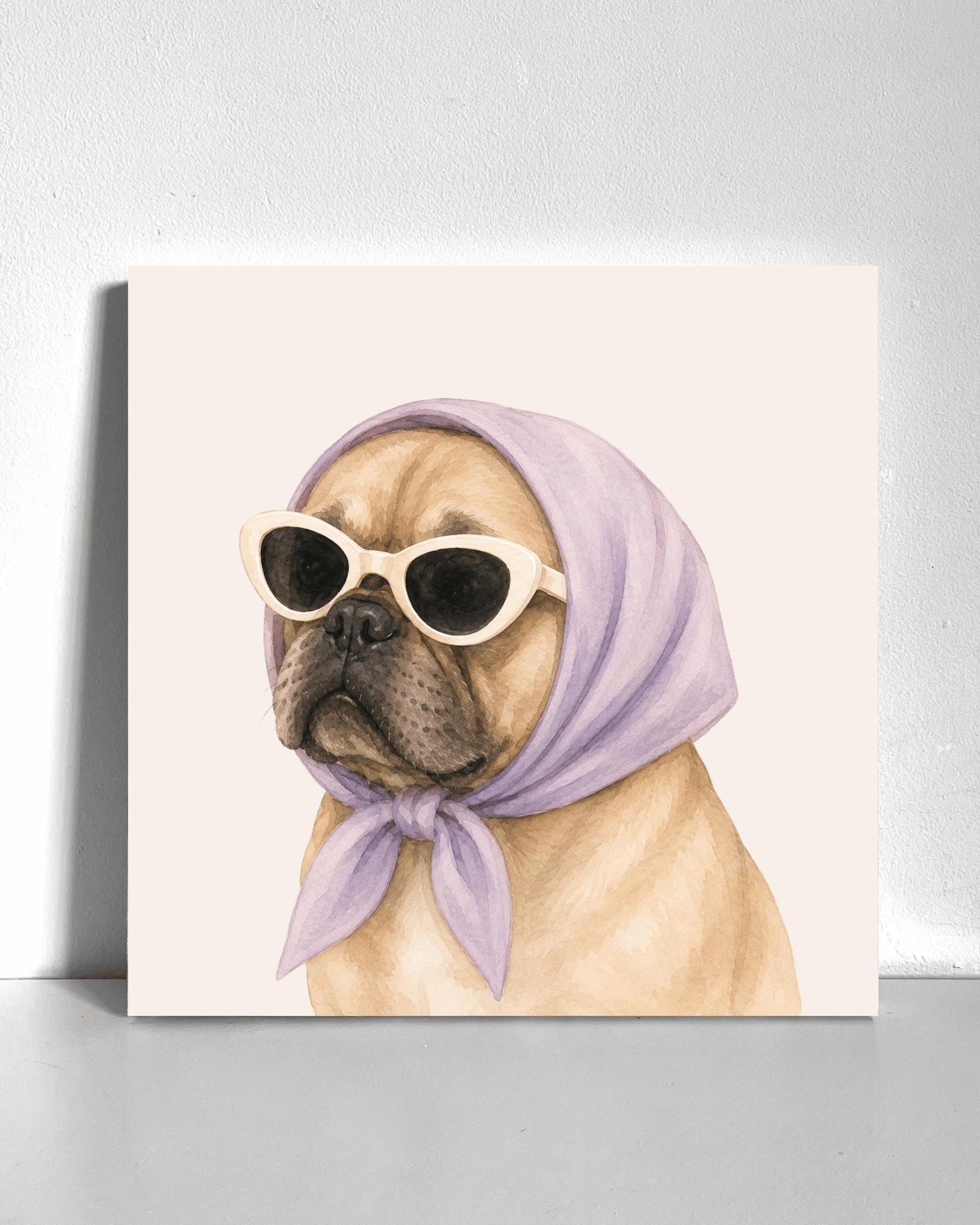 Stylish French Bulldog Bedazzle Canvas Kit