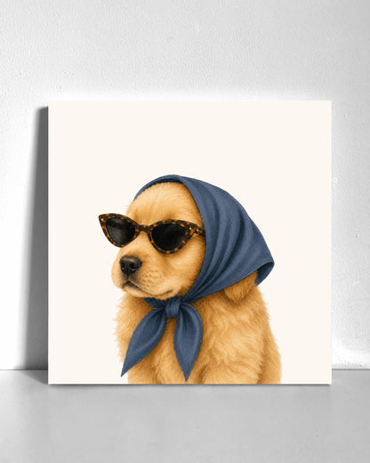 Stylish Cocker Spaniel Puppy Bedazzle Canvas Kit