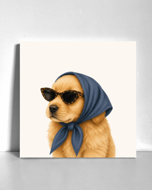 Stylish Cocker Spaniel Puppy Bedazzle Canvas Kit