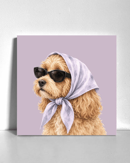 Stylish Cavapoo Bedazzle Canvas Kit
