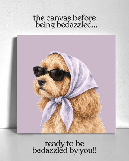 Stylish Cavapoo Bedazzle Canvas Kit