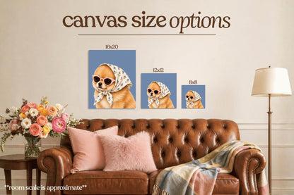 Stylish Pomeranian Puppy Bedazzle Canvas Kit