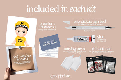 Taxi Sonny Bedazzle Canvas Kit