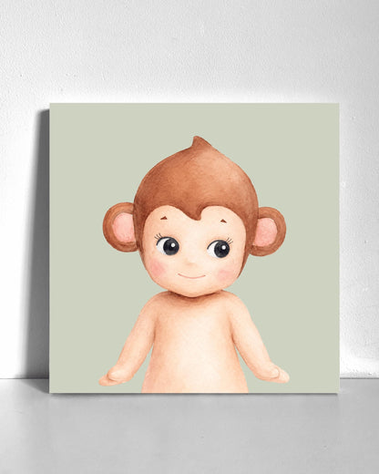 Monkey Sonny Bedazzle Canvas Kit