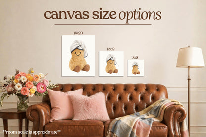 Peanut Spa Plushie Bedazzle Canvas Kit