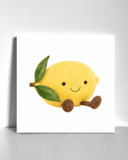 Lemon Plushie Bedazzle Canvas Kit