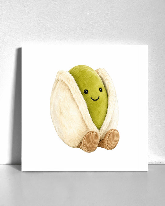 Pistachio Plushie Bedazzle Canvas Kit