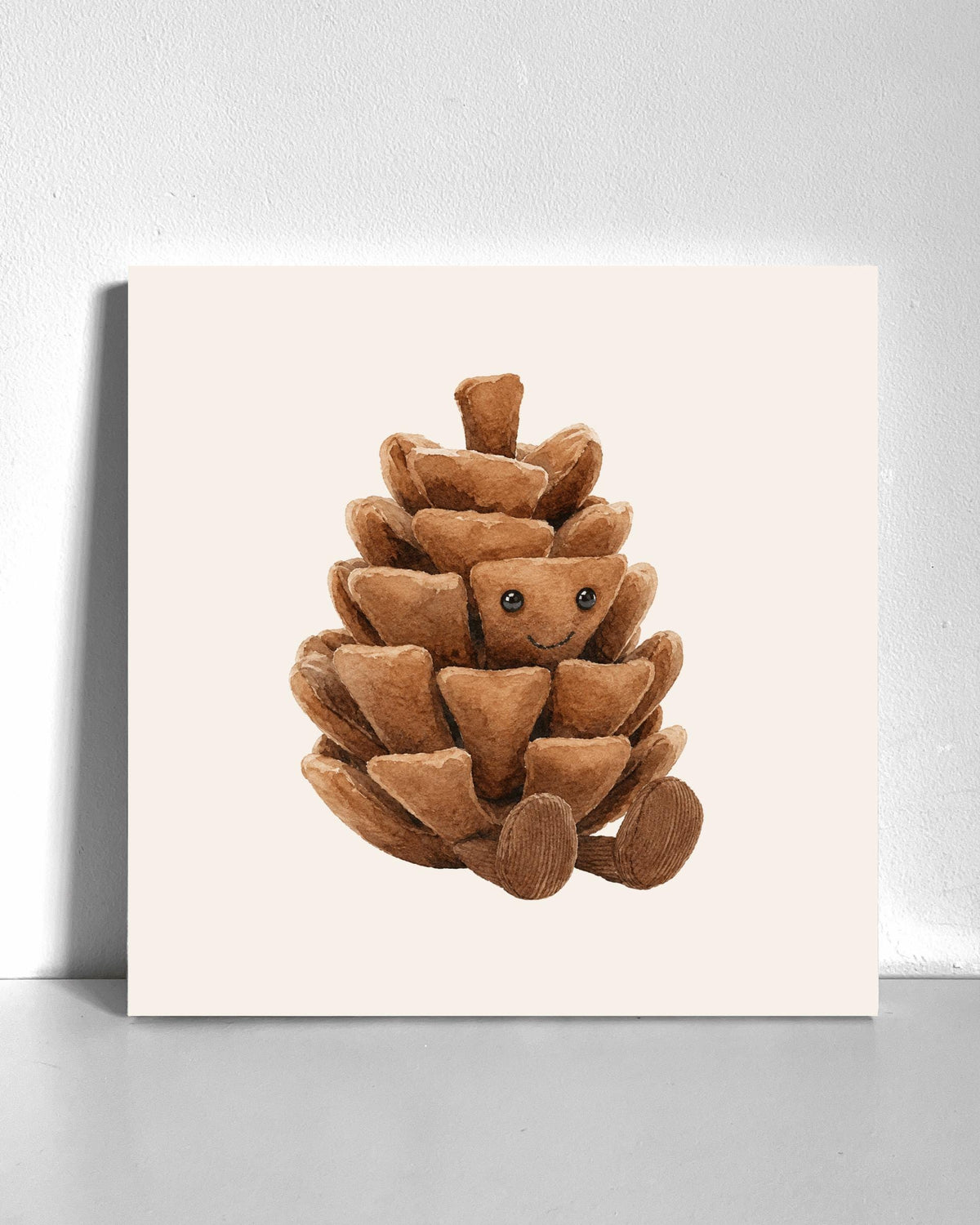 Pinecone Plushie Bedazzle Canvas Kit