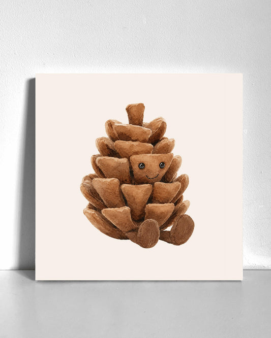 Pinecone Plushie Bedazzle Canvas Kit