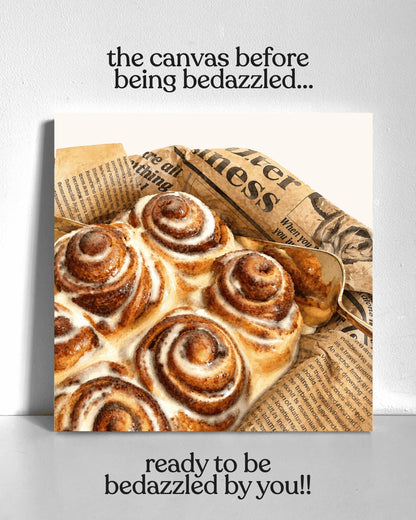 Cinnamon Buns Bedazzle Canvas Kit