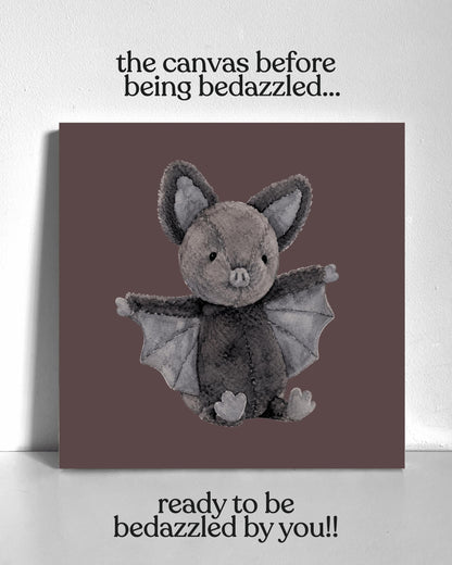Black Bat Bedazzle Canvas Kit