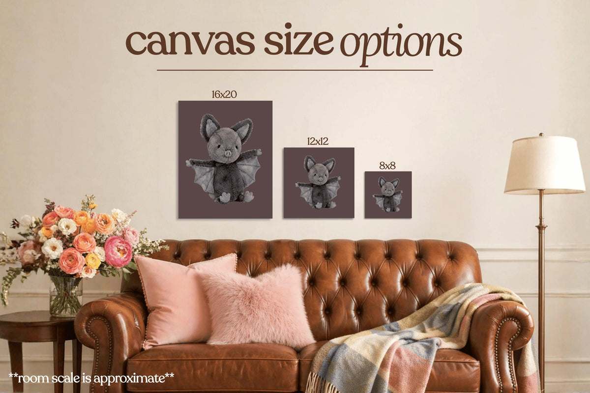 Black Bat Bedazzle Canvas Kit