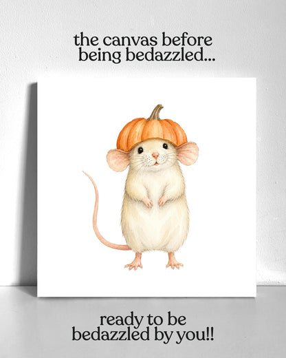 Pumpkin Mouse Bedazzle Canvas Kit