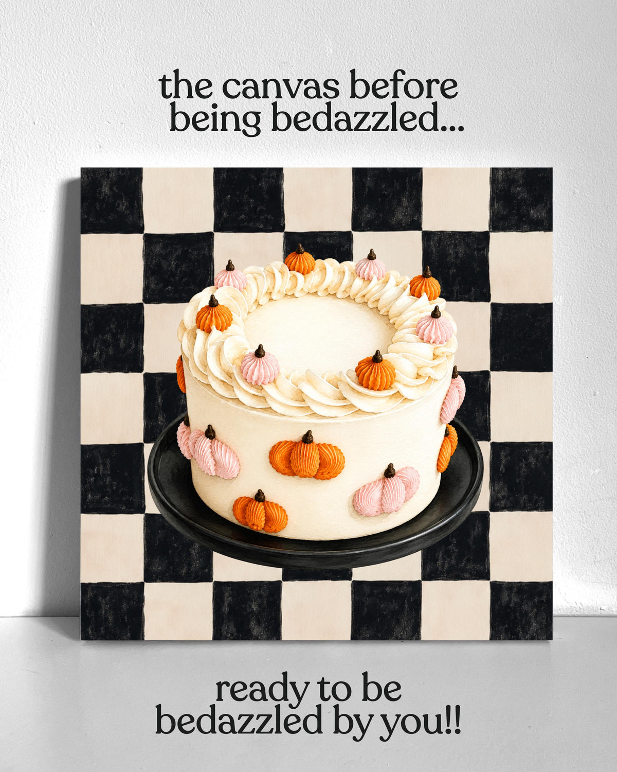 Autumn Cake Bedazzle Canvas Kit
