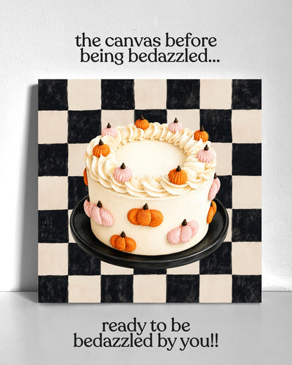 Autumn Cake Bedazzle Canvas Kit