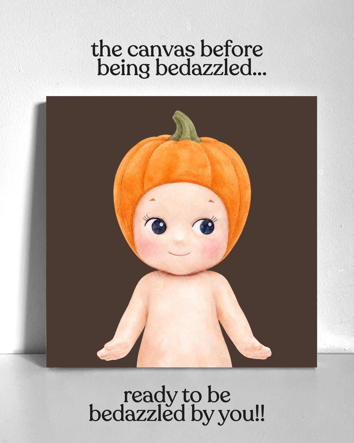 Pumpkin Sonny Bedazzle Canvas Kit