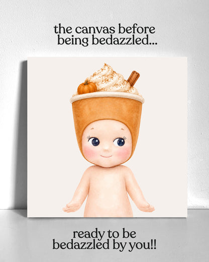 Pumpkin Spice Latte Sonny Bedazzle Canvas Kit