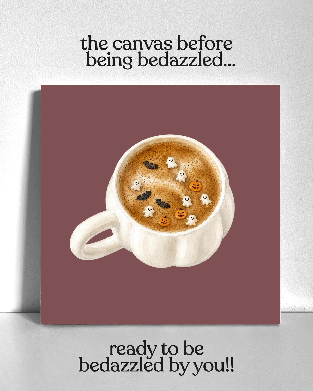Autumn Drink Bedazzle Canvas Kit