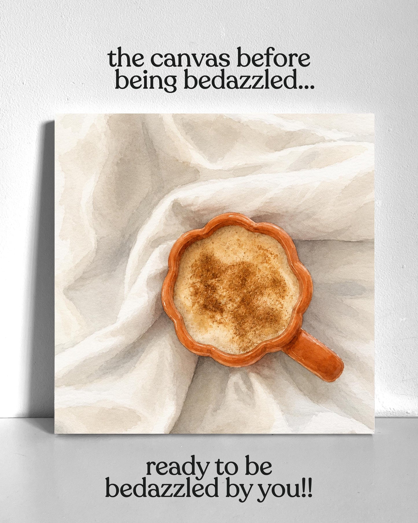 Cozy Fall Drink Bedazzle Canvas Kit