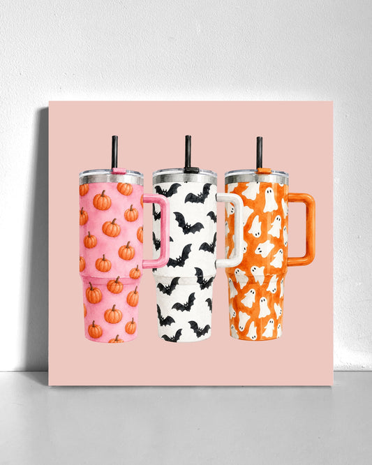 Fall Tumblers Bedazzle Canvas Kit