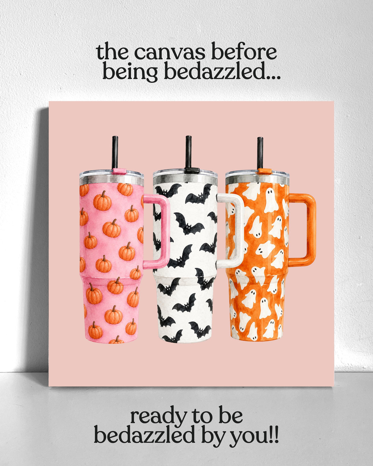 Fall Tumblers Bedazzle Canvas Kit