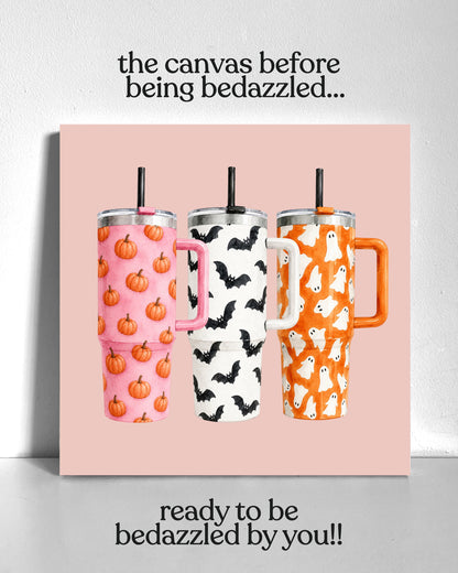 Fall Tumblers Bedazzle Canvas Kit