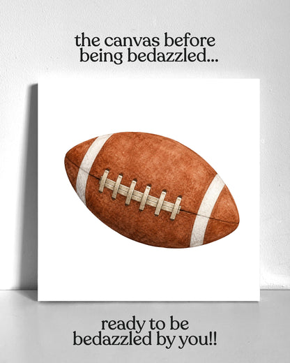 Football Bedazzle Canvas Kit