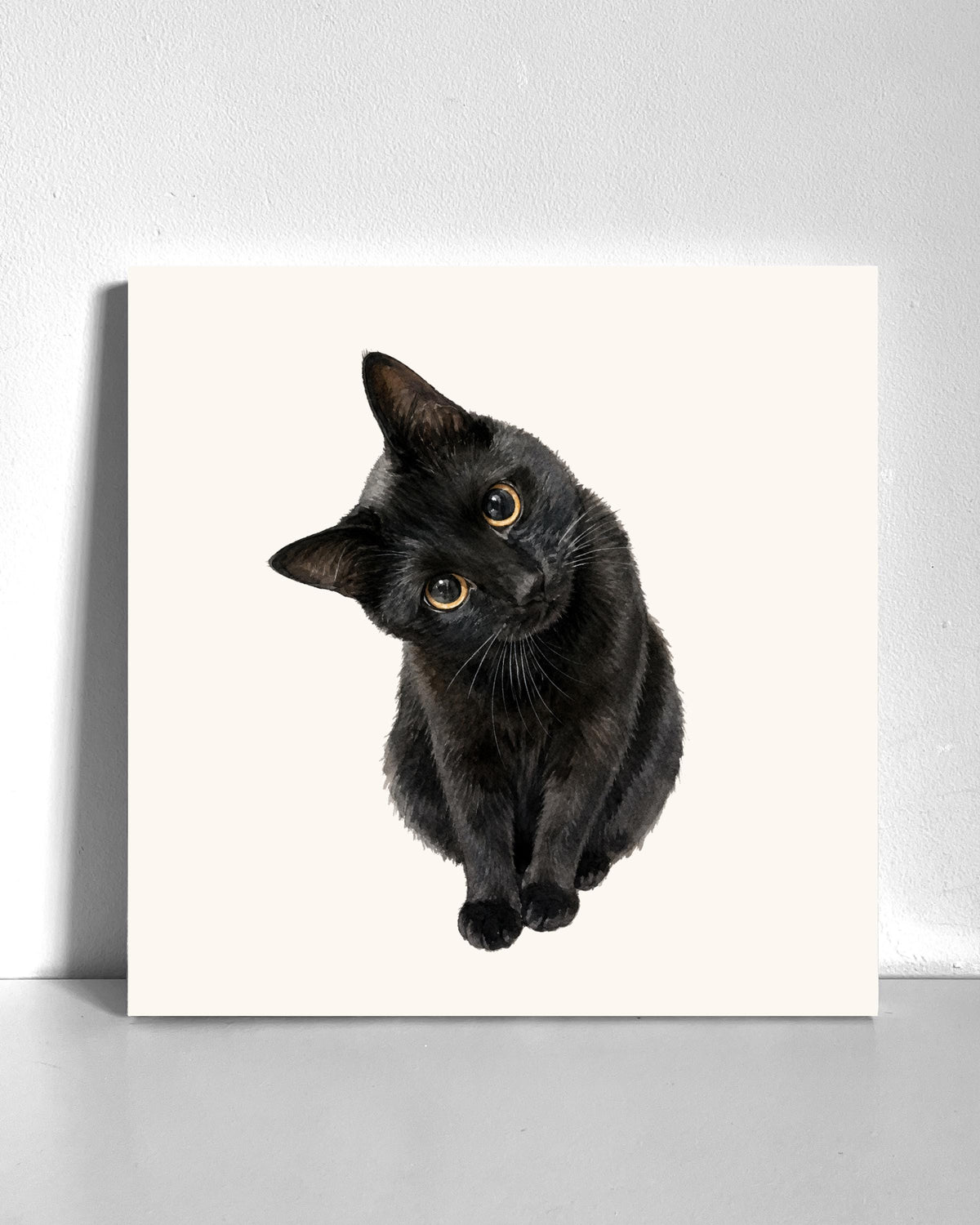 Black Kitten Bedazzle Canvas Kit
