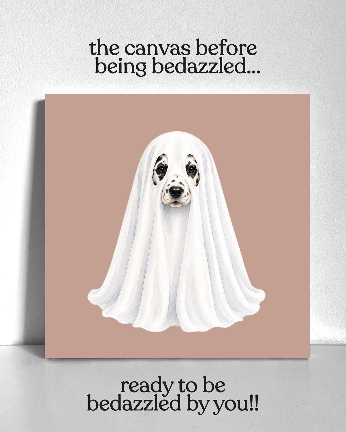 Spooky Dalmation Bedazzle Canvas Kit