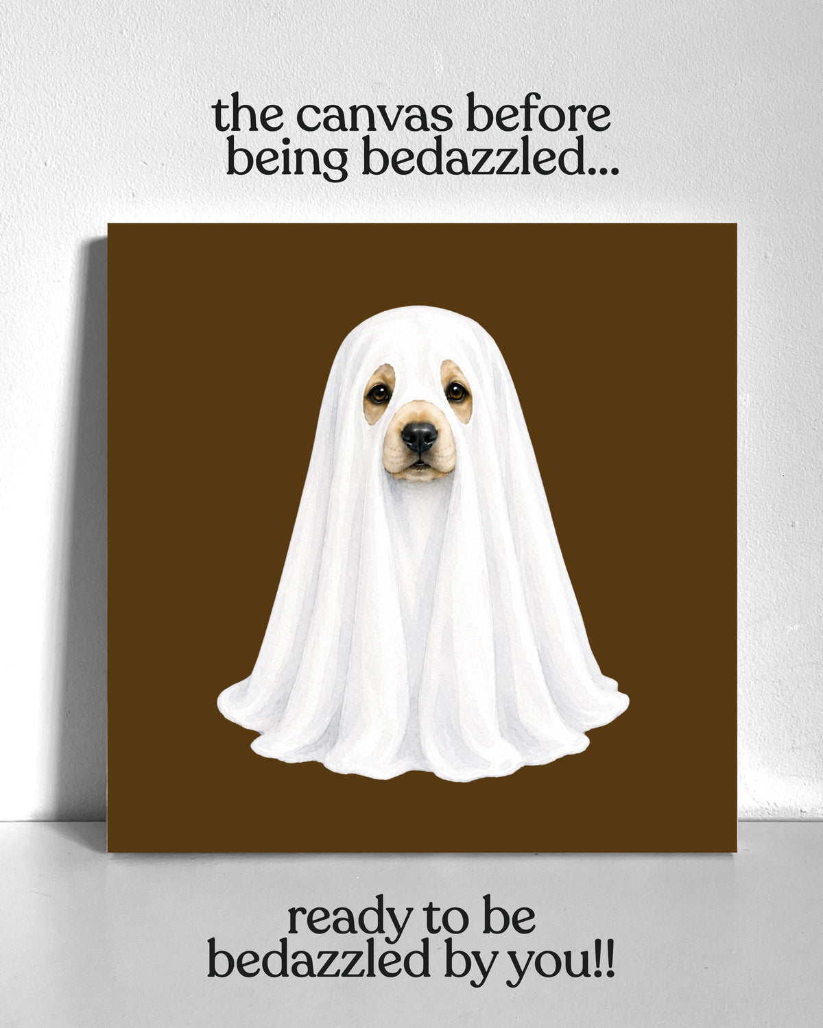 Spooky Lab Bedazzle Canvas Kit