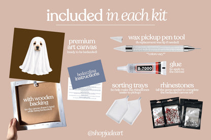 Spooky Lab Bedazzle Canvas Kit