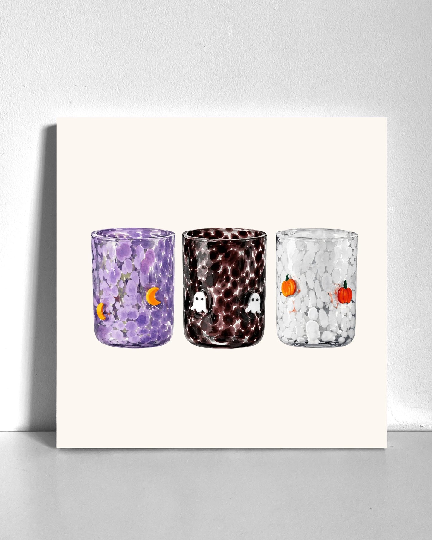 Aesthetic Spooky Glasses Bedazzle Canvas Kit