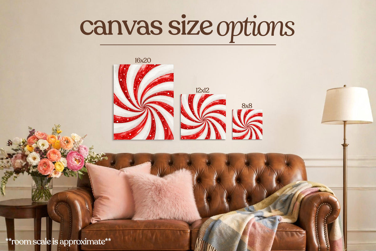 Candy Cane Bedazzle Canvas Kit