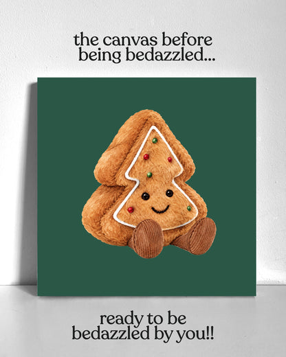 Christmas Tree Plushie Bedazzle Canvas Kit